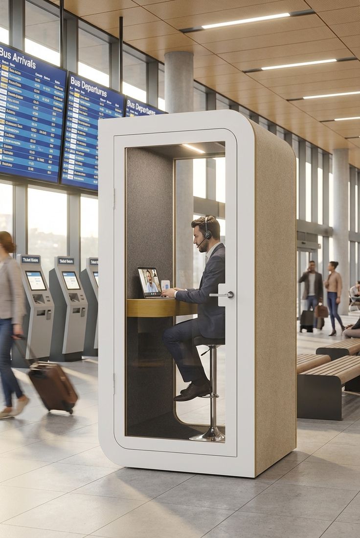 Silentbox Solo na letišti